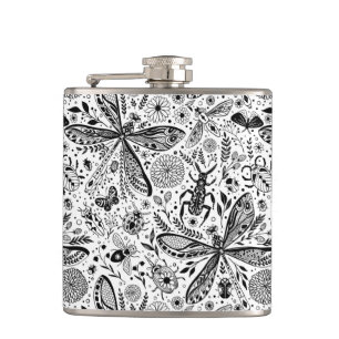 Doodle-bugs in donkerblauw heupfles