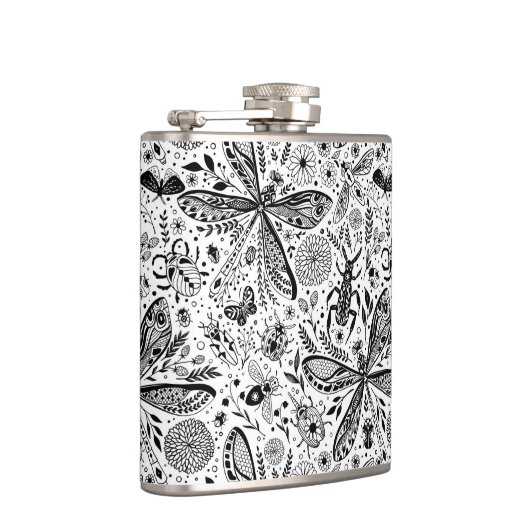 Doodle-bugs in donkerblauw heupfles (Rechts)