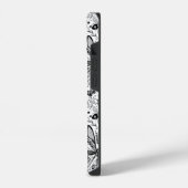 Doodle-bugs in donkerblauw iPhone hoesje (Linkerkant)