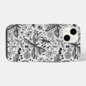 Doodle-bugs in donkerblauw iPhone hoesje (Achterkant horizontaal)