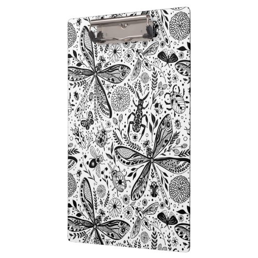 Doodle-bugs in donkerblauw klembord (Links)