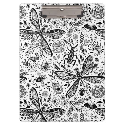 Doodle-bugs in donkerblauw klembord (Voorkant)