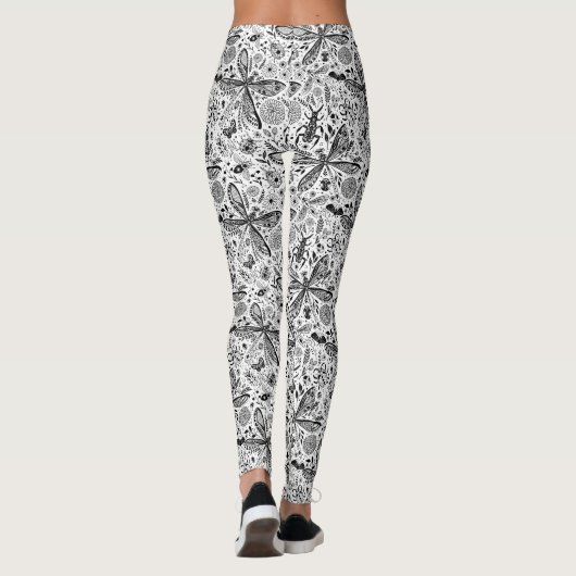 Doodle-bugs in donkerblauw leggings (Achterkant)