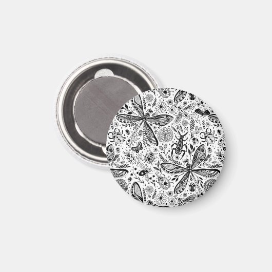 Doodle-bugs in donkerblauw magneet (Voorkant / Achterkant)