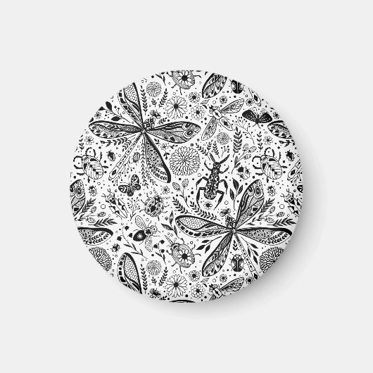 Doodle-bugs in donkerblauw magneet (Voorkant)