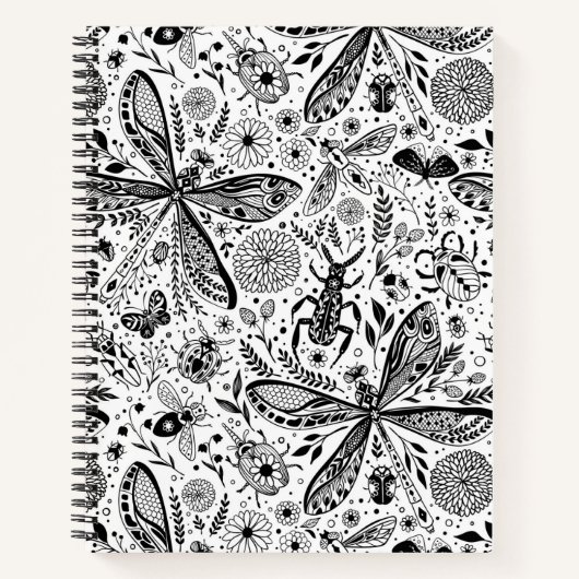 Doodle-bugs in donkerblauw notitieboek (Voorkant)