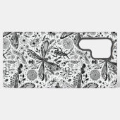 Doodle-bugs in donkerblauw samsung galaxy hoesje (Achterkant horizontaal)