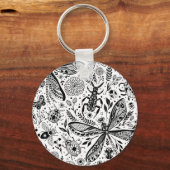 Doodle-bugs in donkerblauw sleutelhanger (Voorkant)