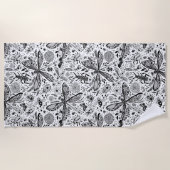 Doodle-bugs in donkerblauw strandlaken (Voorkant)