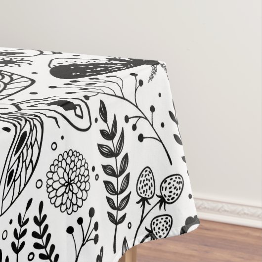 Doodle-bugs in donkerblauw tafelkleed (Voorbeeld)