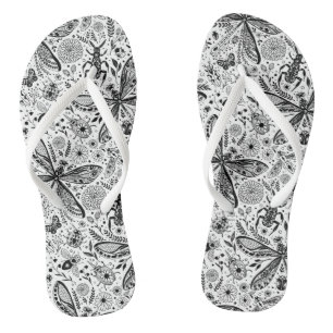 Doodle-bugs in donkerblauw teenslippers