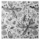 Doodle-bugs in donkerblauw tegeltje (Voorkant)