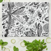 Doodle-bugs in donkerblauw theedoek (Gevouwen)