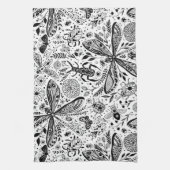 Doodle-bugs in donkerblauw theedoek (Verticaal)