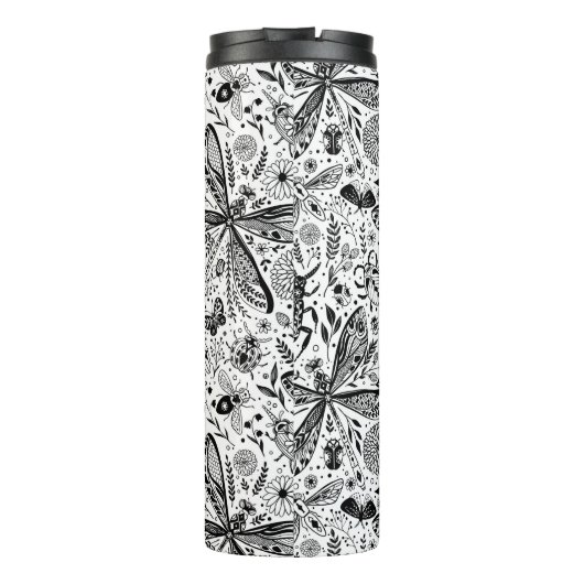 Doodle-bugs in donkerblauw thermosbeker (Achterkant)