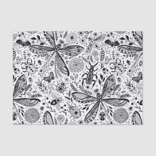 Doodle-bugs in donkerblauw tissuepapier (Voorkant)