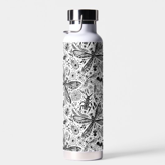 Doodle-bugs in donkerblauw waterfles (Rechts)