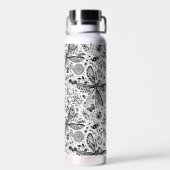 Doodle-bugs in donkerblauw waterfles (Achterkant)