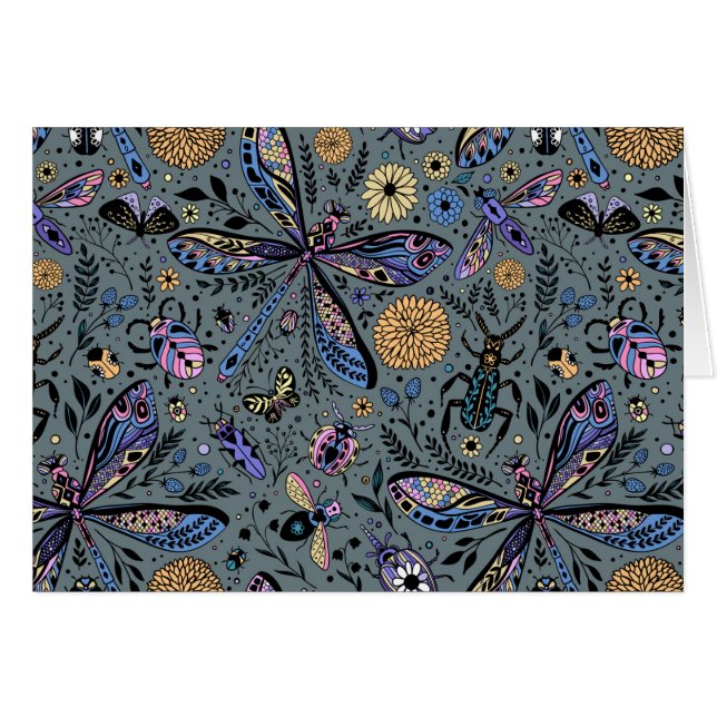 Doodle-bugs op grijs rooster (Voorkant Horizontaal)