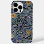 Doodle-bugs op grijs rooster Case-Mate iPhone case (Achterkant)