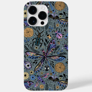 Doodle-bugs op grijs rooster Case-Mate iPhone 14 pro max hoesje