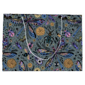 Doodle-bugs op grijs rooster groot cadeauzakje (Achterkant)