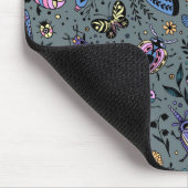 Doodle-bugs op grijs rooster muismat (Hoek)