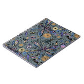 Doodle-bugs op grijs rooster notitieboek (Linkerzijde)