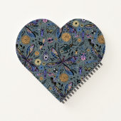 Doodle-bugs op grijs rooster notitieboek (Achterkant)