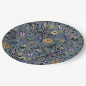 Doodle-bugs op grijs rooster papieren bordje (Gekanteld)