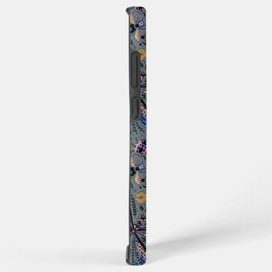 Doodle-bugs op grijs rooster samsung galaxy hoesje (Rechterkant)