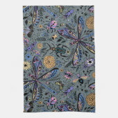 Doodle-bugs op grijs rooster theedoek (Verticaal)