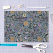 Doodle-bugs op grijs rooster tissuepapier (Craft)