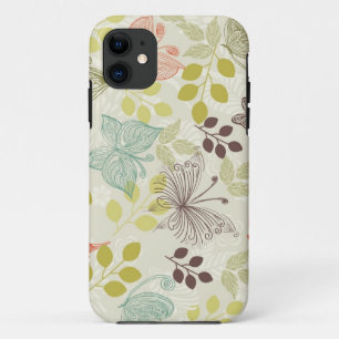 doodle butterflies iphone 5 hoesje