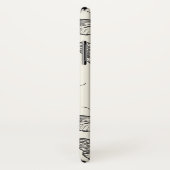 Doodle Butterfly/Moth Pattern Case-Mate iPhone Case (Achterkant / rechts)