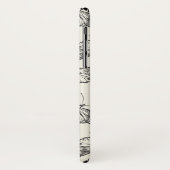 Doodle Butterfly/Moth Pattern Case-Mate iPhone Case (Achterkant/links)