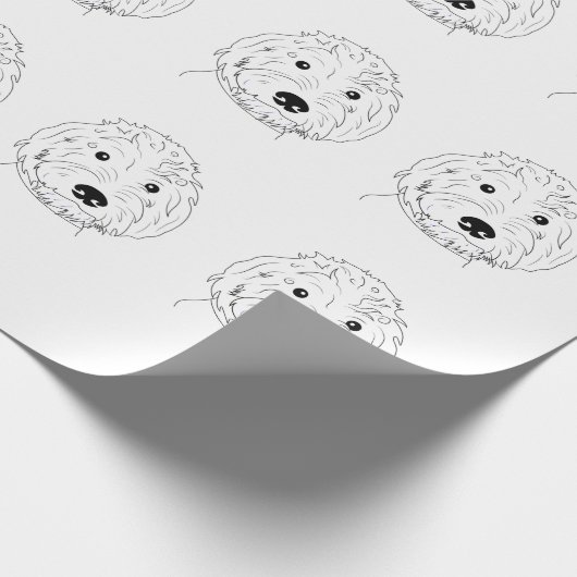 Doodle Cadeaupapier (Hoek)