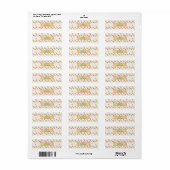 Doodle Cakes – Gepersonaliseerd verjaardagsadres Etiket (Full Sheet)