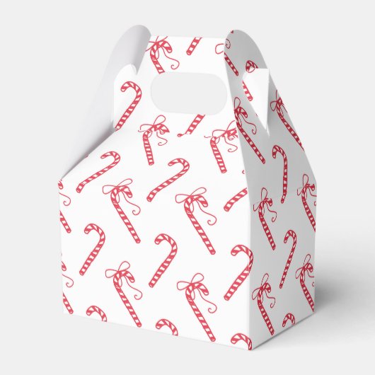 Doodle Candy Cane Pattern Mok Bedankdoosjes (Voorkant Zijde)