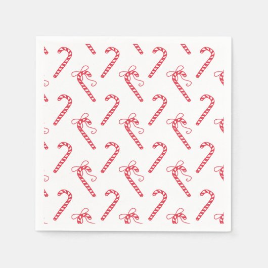 Doodle Candy Cane Pattern Mok Servet (Voorkant)