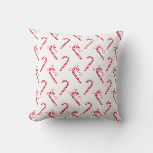 Doodle Candy Cane Pattern Pillow Kussen