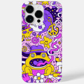 Doodle Cartoons Hoesje-Mate iPhone Case (Achterkant)
