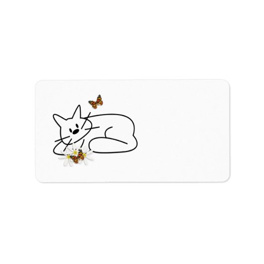 Doodle Cat Etiket (Voorkant)