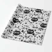 Doodle Cats Cadeaupapier (Uitgerold)