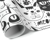 Doodle Cats Cadeaupapier (Rol Hoek)