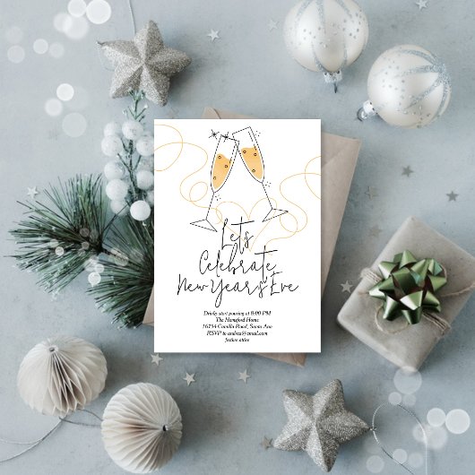 Doodle Celebration New Year's Eve Kaart