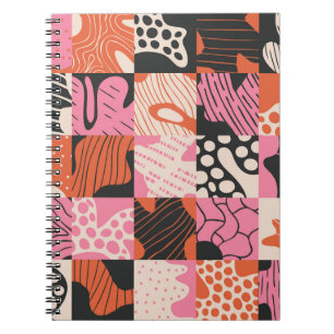 Doodle Cells: Geometrisch patroon ontwerp. Notitieboek