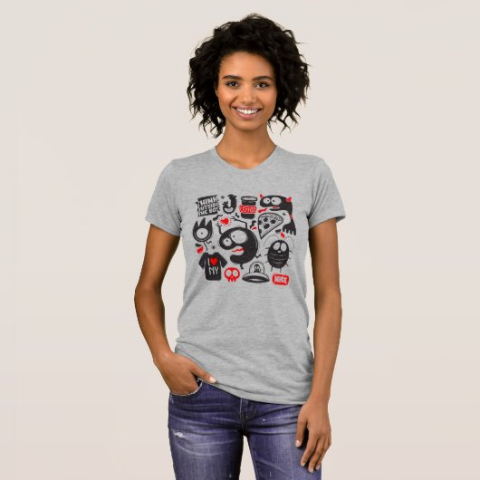 Doodle Chaos Street T-shirt (Voorkant volledig)
