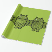 Doodle Characters voor de Android™-robot Cadeaupapier (Uitgerold)