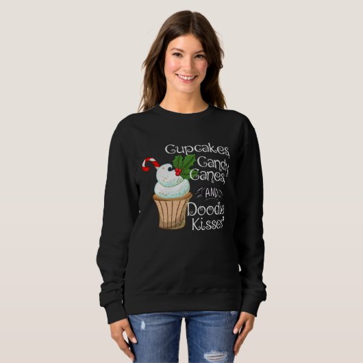 Doodle Christmas  Aussiedoodle Bordoodle Sheepadoo Trui (Voorkant volledig)